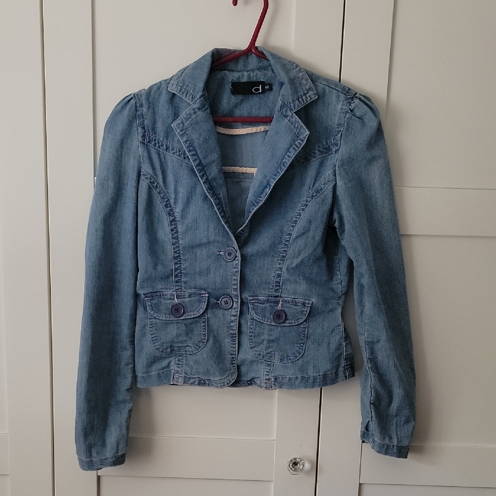 ❄️3/$30 DYNAMITE Light Blue Button Jean Jacket Shacket